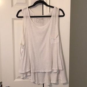 Free people white sleeveless tunic